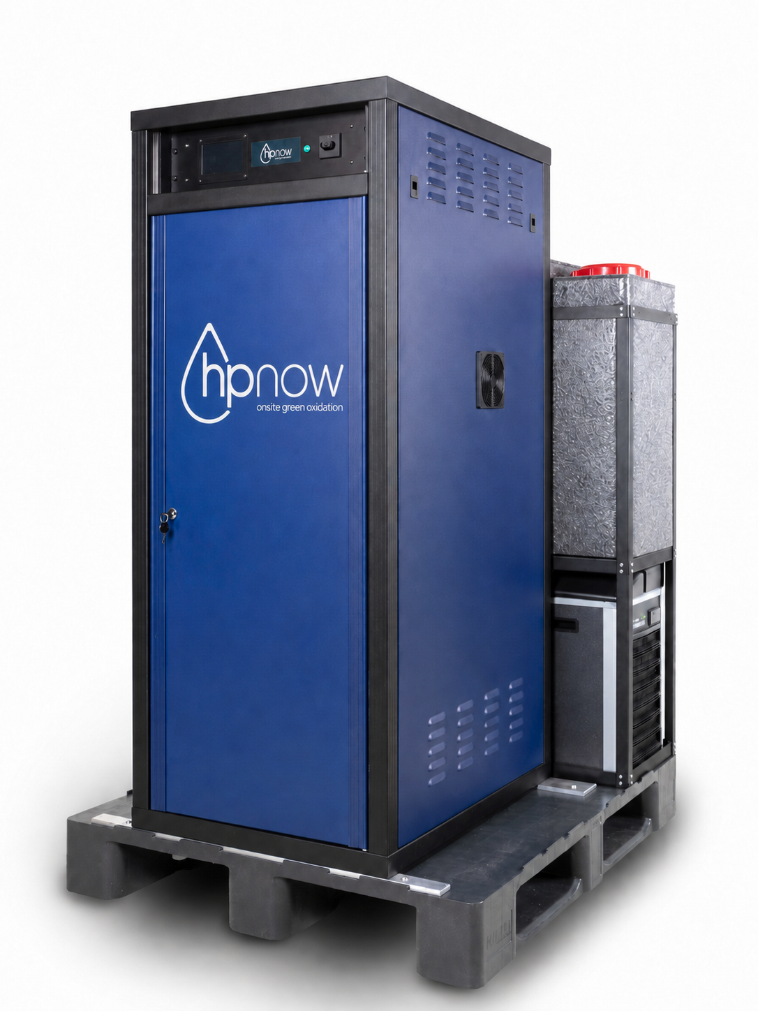 HPGen® system — side view with cooling attachment