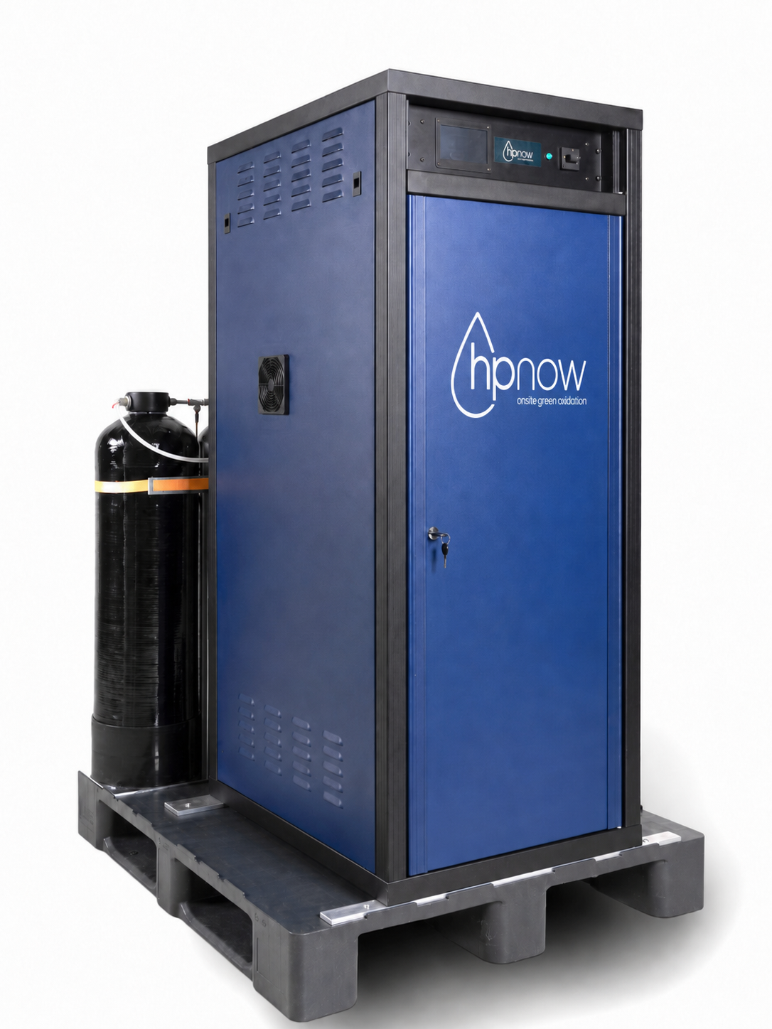 HPGen® system — side view with filtration column